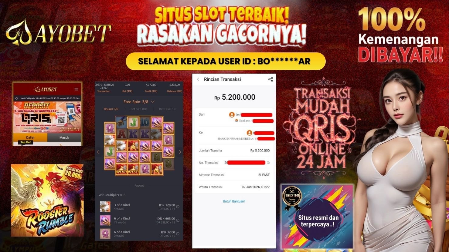 AYOBET JACKPOT SLOT ROOSTER RUMBLE